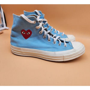 Comme des Garçons PLAY x Chuck 70 High 'Bright Blue' M8/W10. Hi Top. Lace Up